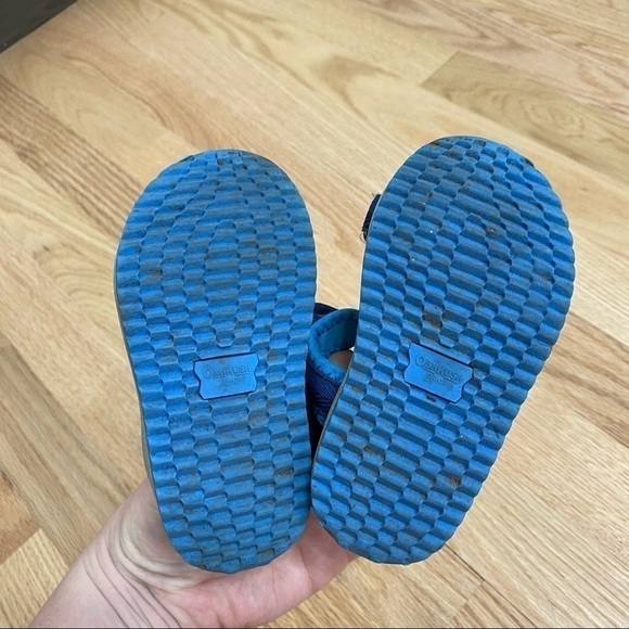 OshKosh Blue Sandals Sz 6 Blue Boys Outdoors Baby Open Toe - Picture 3 of 5